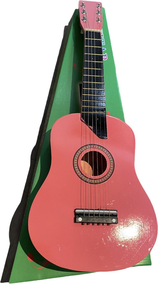 Christus kroeg zonlicht Kindergitaar 62 cm gitaar roze met 6 draadjes | Safi Line