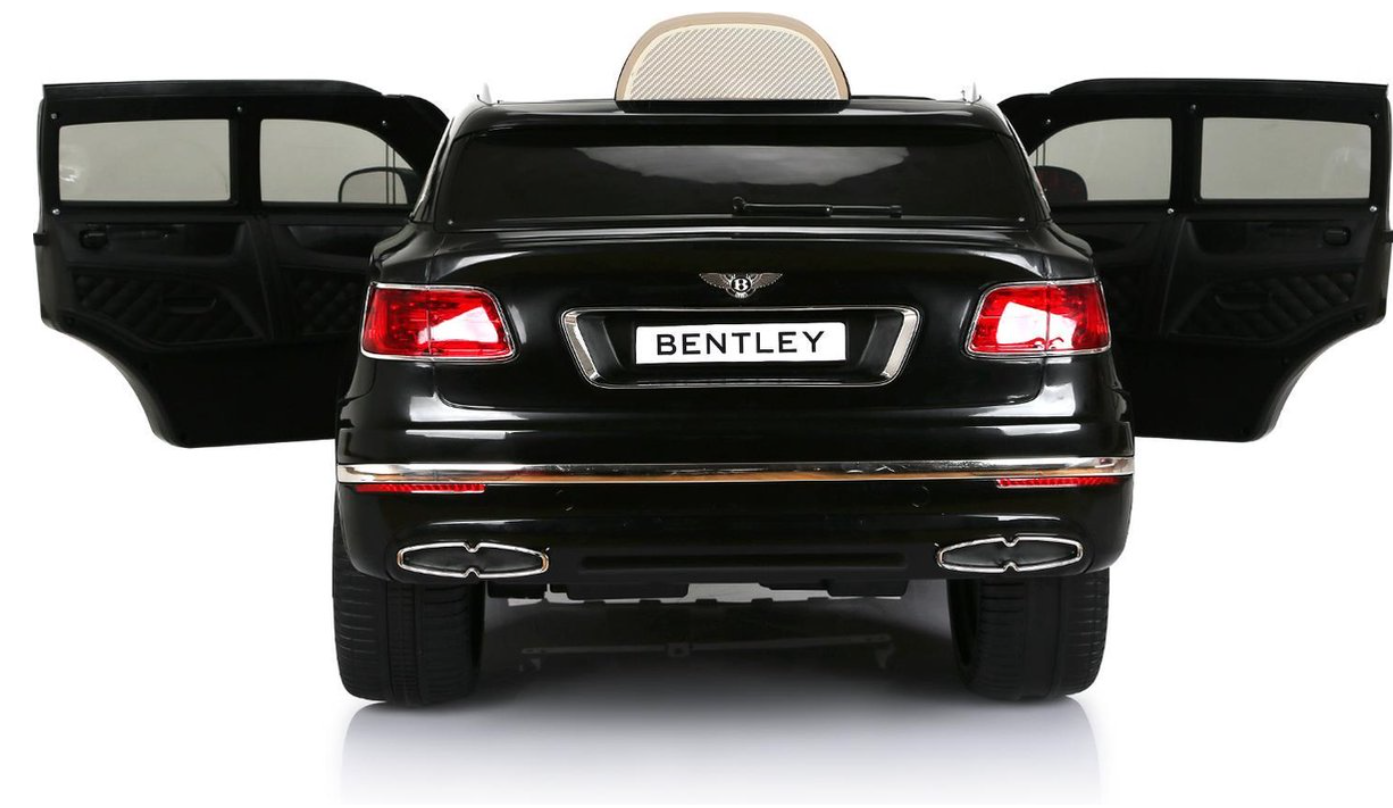 salaris paddestoel Verstrooien Bentley Bentayga Elektrische Kinderauto Accu auto Speelgoedauto 12 volt,  Leren zitje Rubberen banden (Zwart) | Safi Line