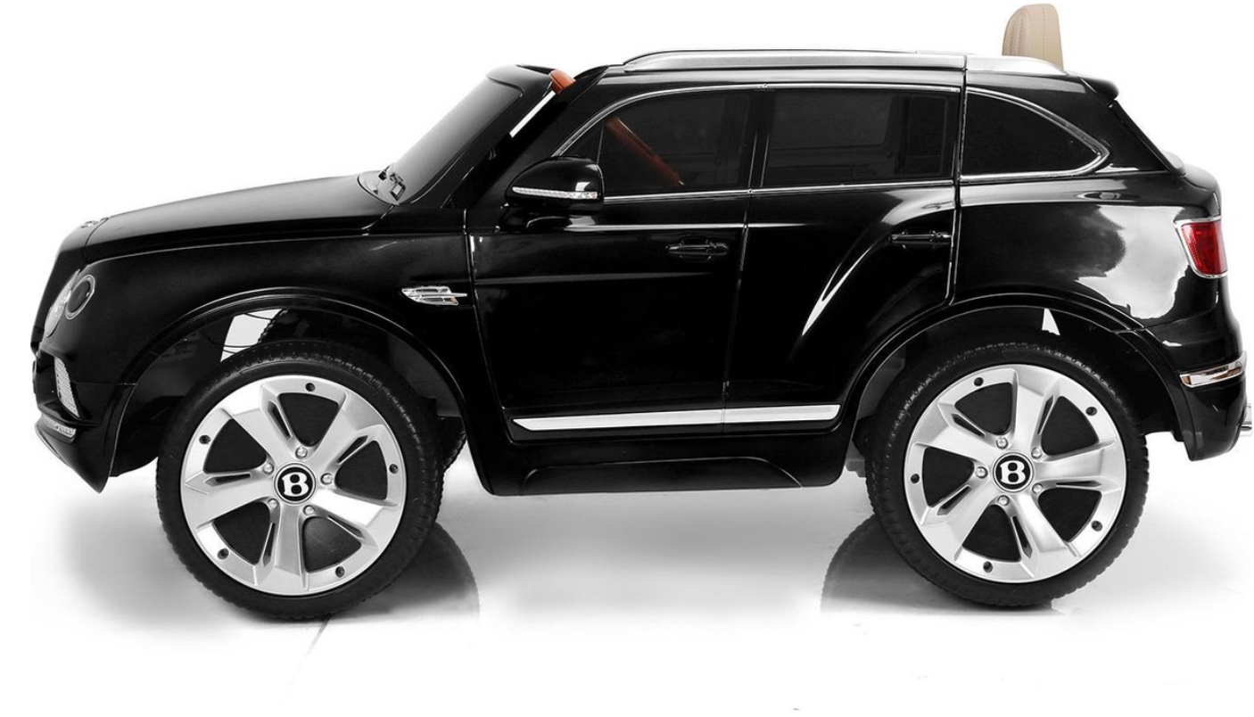 Moeras Voorkeur afstuderen Bentley Bentayga Elektrische Kinderauto Accu auto Speelgoedauto 12 volt,  Leren zitje Rubberen banden (Zwart) | Safi Line